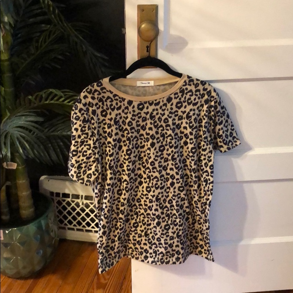 Leopard Print oversized shirt